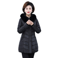 雪暖狐狸毛领女士羽绒服女中长款加厚韩版修身冬装外套