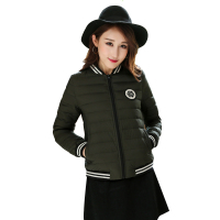 雪暖冬季新款女羽绒服轻薄立领短款羽绒外套