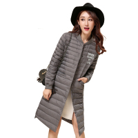 雪暖冬季新款女士羽绒服中长款时尚休闲轻薄修身保暖羽绒外套