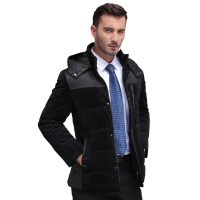 雪暖品牌中年男士羽绒服男短款韩版修身休闲爸爸装冬装外套