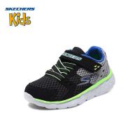 斯凯奇儿童鞋男小童跑步鞋布透气低帮运动鞋97680N/BKCC