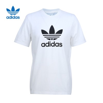 Adidas阿迪达斯三叶男上衣运动圆领短袖T恤CW0710