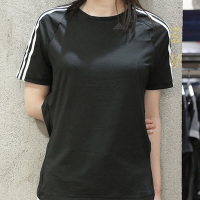 adidas阿迪达斯女运动跑步舒适透气休闲圆领短袖T恤BK2682