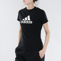 Adidas阿迪达斯女运动休闲圆领透气简约时尚T恤 CW3878
