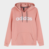 adidas阿迪达斯女子外套运动休闲舒适针织连帽LOGO套头衫 DW7957