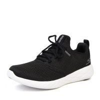 SKECHERS斯凯奇男轻质舒适系带简约时尚运动休闲鞋 55076/B KW