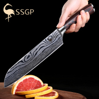 SSGP叁肆鋼 德国水果刀瓜果刀子切西瓜刀大号加长款不锈钢家用多用刀具
