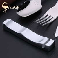 SSGP叁肆鋼 牛排刀叉勺架子收纳架厨房刀叉置物架创意酒店西餐餐具架子勺托