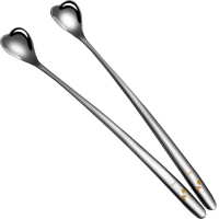 SSGP叁肆鋼 304不锈钢长柄勺子加长蜂蜜调羹长把搅拌勺汤匙创意可爱家用