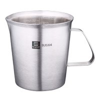 SSGP叁肆鋼 德国304不锈钢刻度量杯家用牛奶大容量1000ml烘焙加厚计量杯
