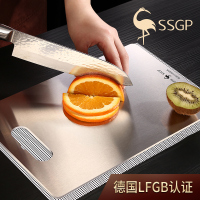 SSGP叁肆鋼家用304不锈钢切水果砧板迷你小案板（小号送防滑垫）