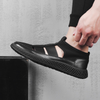 斯米尔男士凉鞋2018新款夏男个性韩版潮流休闲沙滩鞋透气包头男鞋