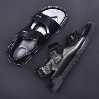 男士凉鞋2018新款真皮拖鞋男潮流韩版个性时尚男鞋夏季休闲沙滩鞋