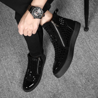 斯米尔(Simier)马丁靴男靴英伦韩版潮流百搭时尚个性反绒皮男靴子高帮男鞋中帮短靴