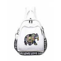 花花公子PLAYBOY 2018新款潮韩版时尚百搭女士双肩包休闲pu软皮个性小清新旅行背包