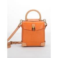 花花公子PLAYBOY真皮新款复古女士单肩包植鞣皮斜跨小方包2018秋日式风范