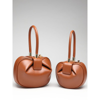 花花公子PLAYBOY智仙生同款真皮女包2018年欧美时尚复古女士手提叮当饺子云吞女包