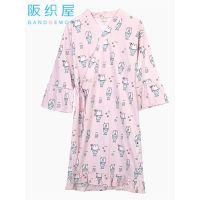 阪织屋睡衣女春季家居服女士和服裙棉质睡衣
