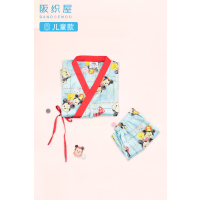 阪织屋迪士尼松松仿真丝和服儿童睡衣短袖短裤套装可爱舒适起居服