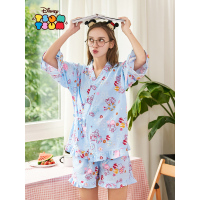 阪织屋睡衣女夏季棉质迪士尼和风日系樱花女士和服家居服起居服