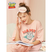 阪织屋睡裙夏季薄款棉质玩具总动员可爱卡通睡裙女夏短袖睡衣女夏