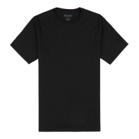 Champion 冠军美版男女明星同款袖口logo短袖T恤休闲情侣装 黑色 T425-2