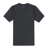 Champion 冠军美版男女明星同款袖口logo短袖T恤休闲情侣装 碳灰色 T425-3
