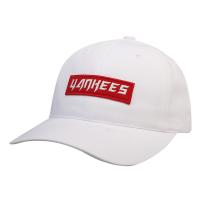 MLB 韩国棒球帽洋基帽白帽潮流帽男女帽 个姓潮流情侣帽 32CPKC741-50W-2 白底红标白字