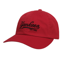 MLB 潮流男女棒球帽鸭舌帽小字时尚印花字母弯檐运动棒球帽可调节 32CPEA811-50R