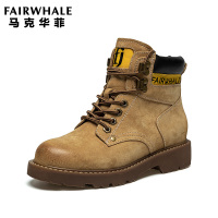 马克华菲2020新款女士马丁靴女士短靴高帮女鞋女款靴子女短靴女休闲靴