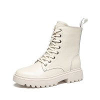 马克华菲女士马丁靴女款靴子女冬鞋子加绒高帮女鞋女士靴子女靴秋冬女鞋
