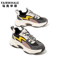 马克华菲加绒老爹鞋女2020新款ins潮厚底增高超火街拍运动鞋