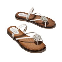 马克华菲2020新款夏季夹趾凉鞋女仙女风平底波西米亚鞋百搭度假沙滩鞋