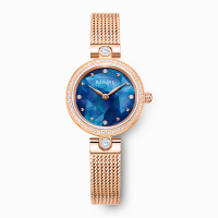 雷诺(RARONE)新款时尚满天星防水石英腕表钢带手表8600778