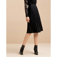 Moonbasa/梦芭莎 百搭复古针织百褶中长半裙