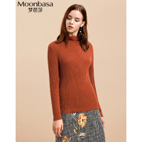 Moonbasa/梦芭莎 优雅高领百搭保暖毛衫