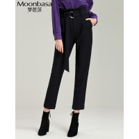 Moonbasa/梦芭莎 时尚中高腰休闲裤