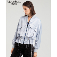 Moonbasa/梦芭莎 时尚大口袋抽绳夹克外套