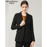 Moonbasa/梦芭莎 优雅OL风时尚修身型一粒扣长袖西装外套
