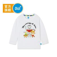 361度童装小儿童长袖T恤秋季男童打底衫圆领儿童上衣