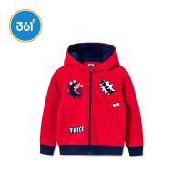 361度男童装连帽针织加厚外套冬季