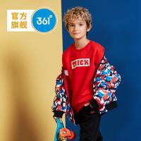 361度男童装两面穿时尚棒球领冬季