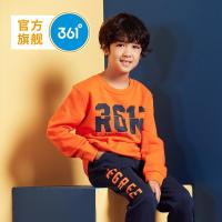 361度男童装儿童休闲套头卫衣秋冬季