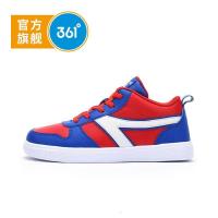 361度童鞋儿童鞋男童高帮运动鞋女童板鞋系带男女童滑板鞋运动鞋