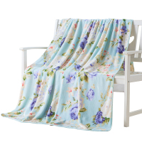 梦洁出品MEE法莱绒盖毯贴肤透气空调毯毛毯盖毯法兰绒毯泽西岛