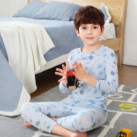 红豆居家(Hodohome)男童B类棉氨中大童内衣系列男孩秋衣秋裤套装宝宝薄款保暖内衣套装