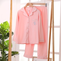 红豆居家(Hodohome)中大童家居服套装秋季男童女童全棉B类长袖套装薄款居家服套装