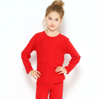 红豆居家(Hodohome)儿童内衣系列女童喜庆鸿运内衣家庭套装