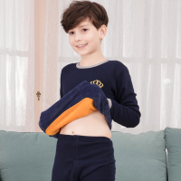 红豆居家秋冬新款男童保暖内衣套装加绒加厚中大童男孩宝宝儿童秋衣秋裤