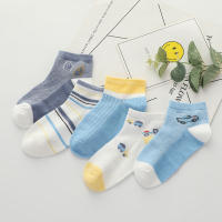 红豆居家新款四季男童女童棉袜春秋季中大童儿童宝宝袜秋冬棉质学生袜中筒袜5双装